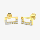 ROUND CUT 0.12 CARAT DIAMOND FANCY EARRINGS