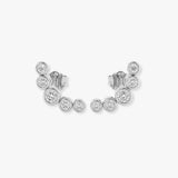 ROUND CUT 0.27 CARAT DIAMOND CRAWLERS EARRINGS