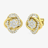 ROUND CUT 0.62 CARAT DIAMOND FANCY EARRINGS