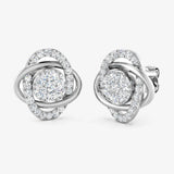 ROUND CUT 0.62 CARAT DIAMOND FANCY EARRINGS