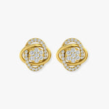 ROUND CUT 0.62 CARAT DIAMOND FANCY EARRINGS