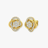 ROUND CUT 0.62 CARAT DIAMOND FANCY EARRINGS