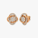ROUND CUT 0.62 CARAT DIAMOND FANCY EARRINGS