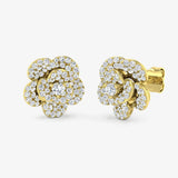 ROUND CUT 0.75 CARAT DIAMOND FANCY EARRINGS