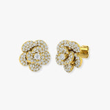ROUND CUT 0.75 CARAT DIAMOND FANCY EARRINGS