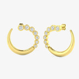 ROUND CUT 1.46 CARAT DIAMOND CRAWLERS EARRINGS
