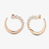ROUND CUT 1.46 CARAT DIAMOND CRAWLERS EARRINGS