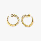 ROUND CUT 1.46 CARAT DIAMOND CRAWLERS EARRINGS
