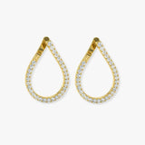 ROUND CUT 1.56 CARAT DIAMOND FANCY EARRING