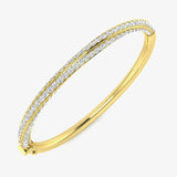 ROUND CUT 4.5 CARAT DIAMOND FANCY DESIGN BANGLE LM JEWELLERY