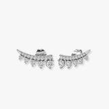 ROUND CUT DIAMOND 0.46 CARAT CRAWLERS EARRINGS