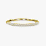ROUND CUT DIAMOND 3.5 CARAT PAVE BANGLE