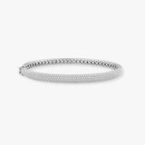 ROUND CUT DIAMOND 3.5 CARAT PAVE BANGLE