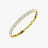 ROUND CUT DIAMOND 3.5 CARAT PAVE BANGLE