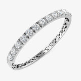 ROUND CUT DIAMOND 3.96 CARAT ETERNITY BANGLE LM JEWELLERY