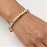 ROUND CUT DIAMOND 3.96 CARAT ETERNITY BANGLE
