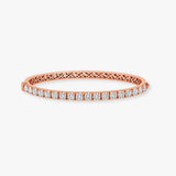 ROUND CUT DIAMOND 3.96 CARAT ETERNITY BANGLE