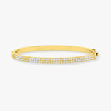 ROUND DIAMOND 1.47 CARAT PAVE BANGLE