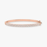 ROUND DIAMOND 1.47 CARAT PAVE BANGLE