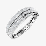 ROUND DIAMOND 7.44 CARAT FANCY TRIPLE BAND BANGLE LM JEWELLERY