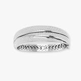 ROUND DIAMOND 7.44 CARAT FANCY TRIPLE BAND BANGLE