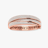 ROUND DIAMOND 7.44 CARAT FANCY TRIPLE BAND BANGLE