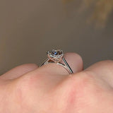 "Rain" Solitaire Pear Cut Diamond Engagement Ring SSPS02 - HEERA DIAMONDS