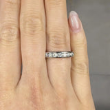 "Ravelle" 0.73 Carat Round Cut Natural Diamond Half Eternity Ring MDR4040