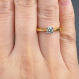 "Ravienne" 0.33 Carat  Round Cut Natural Diamond Solitaire Engagement Ring MDR2896