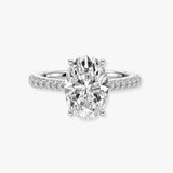 "Raya" Oval Diamond 1 Carat Scallop Set Diamond Band DSOC02