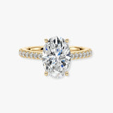 "Raya" Oval Diamond 1 Carat Scallop Set Diamond Band DSOC02