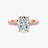 "Raya" Oval Diamond 1 Carat Scallop Set Diamond Band DSOC02
