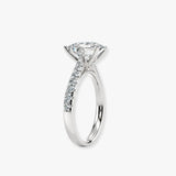 "Raya" Oval Diamond 1 Carat Scallop Set Diamond Band DSOC02