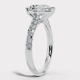"Rayen" 1 Carat Pear Cut Diamond Grain Set Diamond Engagement Ring DSPS05 HEERA DIAMONDS