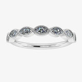 "Rhea" Marquise Row 0.60ct Diamond Half Eternity Ring ET6
