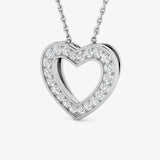Rose Gold Heart Pendant WITH CHAIN LM JEWELLERY