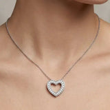 Rose Gold Heart Pendant WITH CHAIN LM JEWELLERY