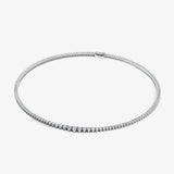 Round Brilliant Cut Diamond Tennis Necklace NT1HG