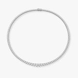 Round Brilliant Cut Diamond Tennis Necklace NT1HG