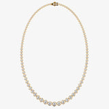 Round Brilliant Cut Graduating Diamond Illusion Set Necklace NE210030 HEERA DIAMONDS