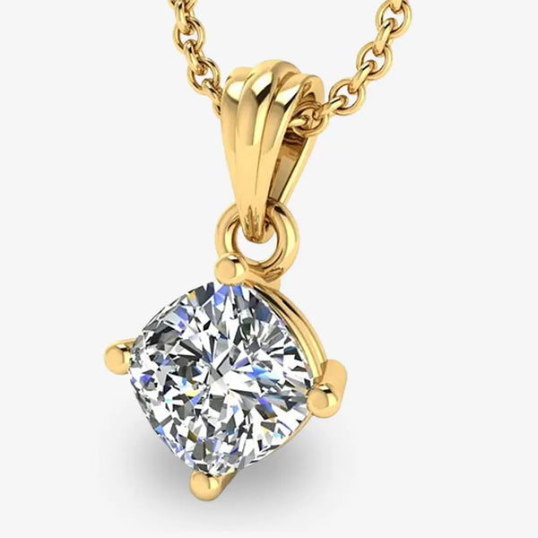 Round Brilliant Cut Solitaire Lab Grown Diamond Pendant PCC4B HEERA DIAMONDS