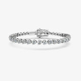 Round Brilliant Diamond 3 Prong Bracelet BRT2D