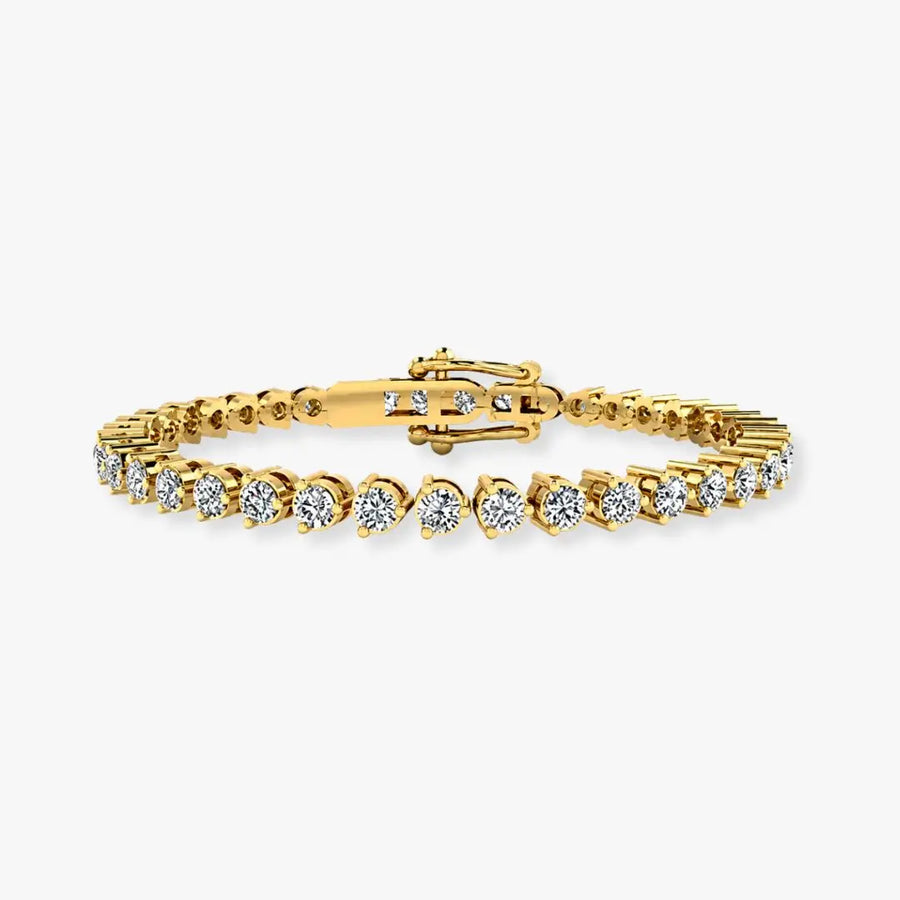 Round Brilliant Diamond 3 Prong Bracelet BRT2D
