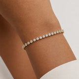 Round Brilliant Diamond 3 Prong Bracelet BRT2D