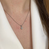 Round Brilliant Cut Solitaire Diamond Pendant With 18 Inches Chain PCC4B