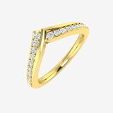 Round Cut 0.26 Carat Wishbone Ring LM JEWELLERY