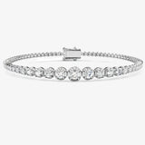 Round Cut Diamond 1.76 Carat Line Tennis Bracelet LM JEWELLERY