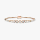 Round Cut Diamond 1.76 Carat Line Tennis Bracelet
