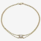 Round Diamond Oval Halo Chain Bracelet HEERA DIAMONDS