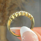 "Rovelle" 0.51 Carat Round Cut Natural Diamond Half Eternity Ring MDR4022